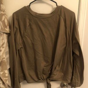 Green long sleeve top
